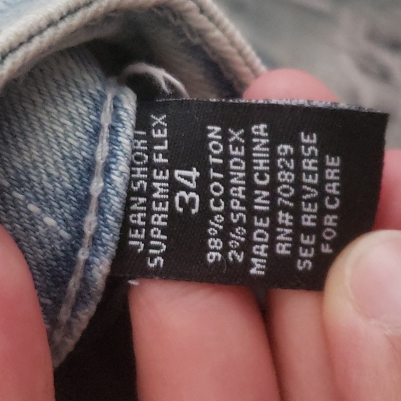 Rue21 Mens Jean Biker Shorts - Picture 4 of 5